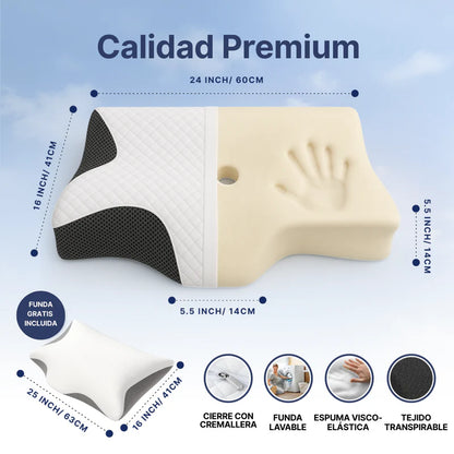 CerviSoft™ - Almohada Cervical