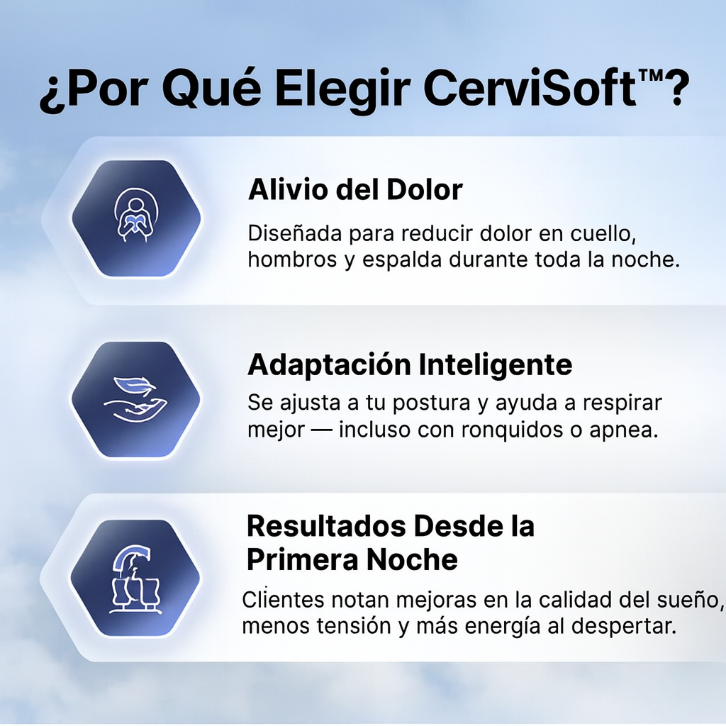 CerviSoft™ - Almohada Cervical