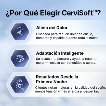 CerviSoft™ - Almohada Cervical